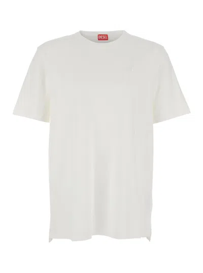 Diesel Men Ovar Ricamato In White