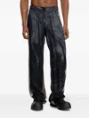 Diesel Men P-after Trousers In 9xx Black