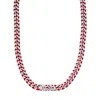 Diesel Men's Red Stainless Steel Choker Necklace In Pink