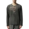 Diesel Men's Runway Distressed Chest Sweater In Grey