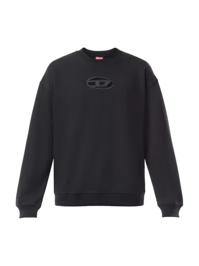 Diesel S-boxt Crew-neck Sweatshirt In Black