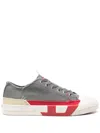 Diesel Man Sneakers Grey Size 10 Cotton In Black