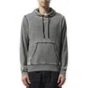 Diesel Hooded Sweater With Kangaroo Pocket And Ribbed Finish In Grey
