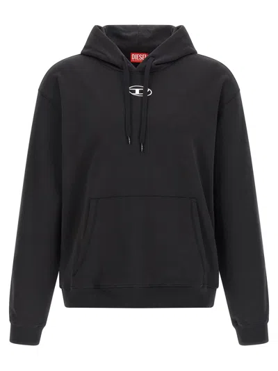 Diesel S-norm-hood-iod Sweatshirt Black