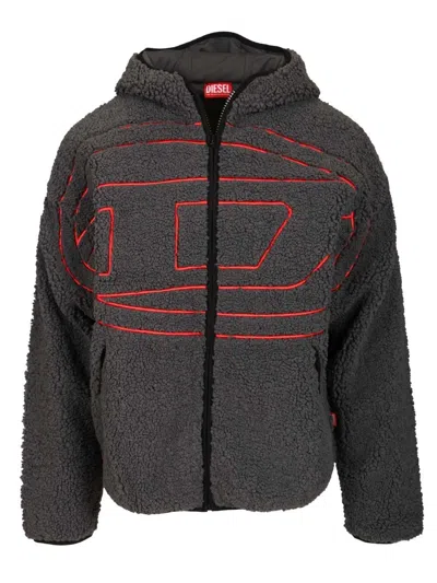 DIESEL DIESEL MEN "S-ZAT" TEDDY HOODIE