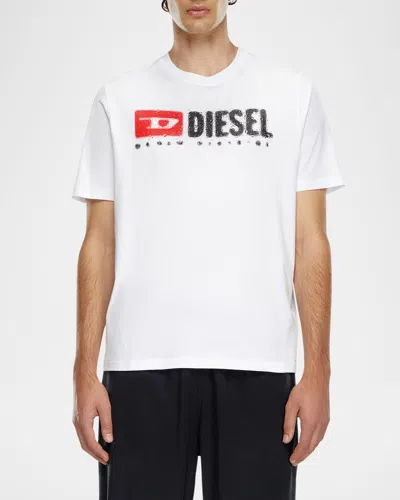 Diesel T-boxt-div T-shirt In White