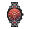 Diesel Men's Chronograph Split Black-tone Stainless Steel Bracelet Watch 51mm In Black