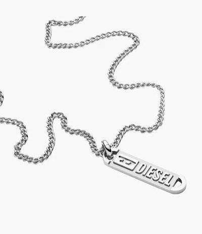 Diesel Men's Stainless Steel Pendant Necklace In Gold