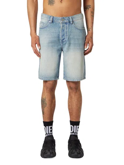 Diesel Regular Fit Jean Shorts In Denim In Multi