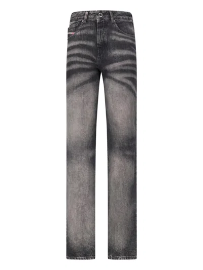Diesel Men's Straight-leg Jeans In Black
