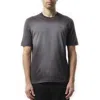 Diesel T Adjust Q2 T Shirt Characteristics Black Cotton Jersey Weave Logo On The Chest Gradient Effe In Washed Black