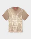 Diesel T-shirt With Tonal Medieval Print