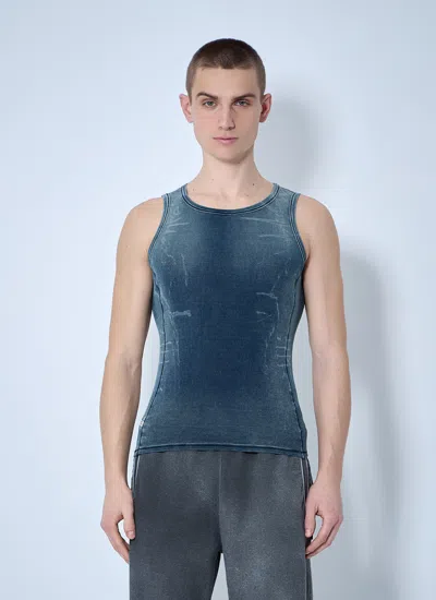 Diesel Men T-go Tank Top In Blue