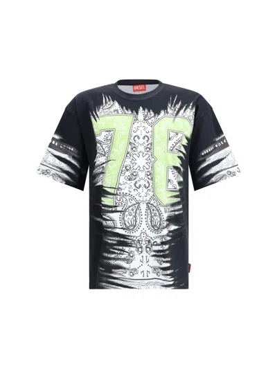 Diesel Men T-norm-r1 T-shirt In Multicolor