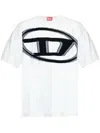 Diesel T-shirt With Maxi Oval D In White