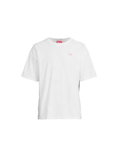 Diesel Men T-shirt With Small T-boxt-k2 Logo In Gray