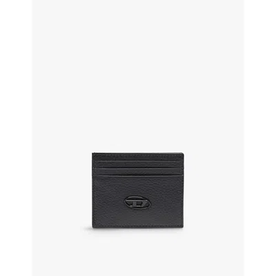 Diesel Logo-badge Leather Cardholder In T8013