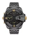 Diesel Men's Uber Chief 2005 Black Dial Watch In Black