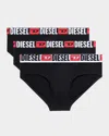 Diesel Men's Umbr-andre 3-pack Briefs In Black