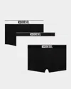 Diesel Men's Umbx-damien 3-pack Boxer Briefs In White