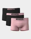 Diesel Men's Umbx-damien 3-pack Boxer Briefs In Multi