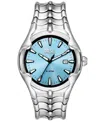 Diesel Men's Vert Three Hand Date Silver-tone Stainless Steel Watch 44mm In Silver