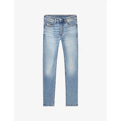 Diesel Mens 01 1979 Sleenker Skinny-leg Stretch Denim-blend Jeans In Blue