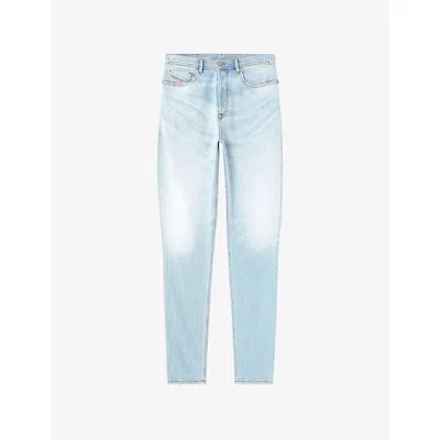 Diesel Mens 01 2023 D-finitive 09n54 Tapered-leg Denim Jeans In Blue