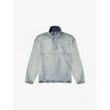 Diesel Denim Pullover In Light Bicolour Denim