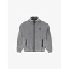 Diesel Mens S-baty Zipped Stretch Cotton-jersey Sweatshirt 02a In Gray