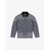 Diesel Mens 07 D-stack-u-l Faded Denim Jacket In Multi
