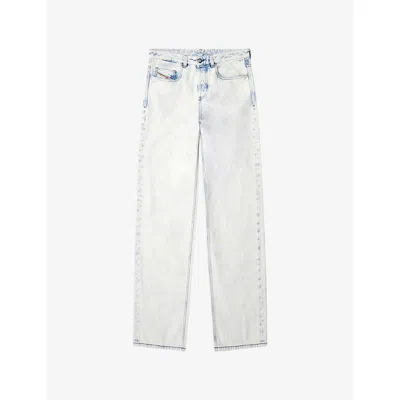 Diesel Mens  2001 D-macro 09180&nbsp;relaxed-fit Wide-leg Denim Jeans