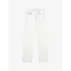 Diesel Mens 2001 D-macro Wide-leg Denim-blend Jeans In White