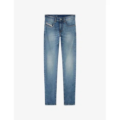 Diesel Mens 2019 D-strukt Slim-leg Stretch-denim Jeans In Blue