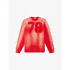 Diesel Faded Long-sleeve T-shirt With Mesh Front