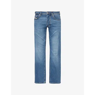 Diesel Mens  1985 Larkee Five-pockets Straight-leg Regular-fit Stretch-denim Jeans In 900 - Denim