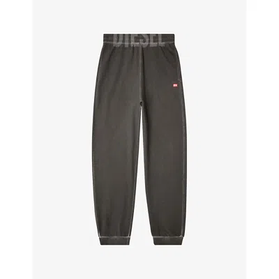 Diesel Mens 9xx P-marky-cuff-t1 Cotton Jogging Bottoms In Green