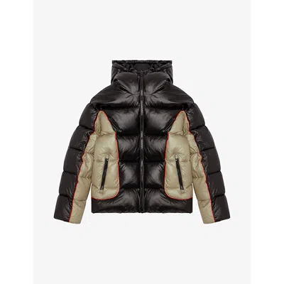 Diesel Mens 9xx W-ostend Hooded Shiny-ripstop Puffer Jacket