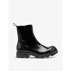 Diesel D-hammer Zip D Denim Ankle Boots In Black
