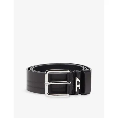 Diesel Mens D Loop Crinkle Leather Belt T8013