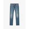 Diesel Mens 01 1979 Sleenker 0bmbt Skinny-fit Denim Jeans