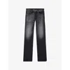 Diesel 1985 Larkee Straight-leg Jeans In Black