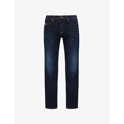 DIESEL MENS 900 - DENIM 2023 D-FINITIVE FIVE-POCKETS TAPERED-LEG REGULAR-FIT STRETCH-DENIM JEANS