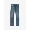 Diesel 2020 D-viker Straight Leg Jeans In 01