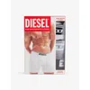 Diesel Mens Branded-waistband Pack Of Three Stretch-cotton Boxers E4878