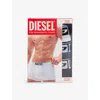 Diesel Mens Branded-waistband Pack Of Three Stretch-cotton Trunks E4878 In E7189