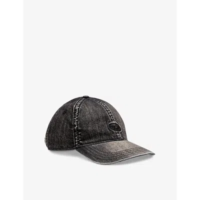 Diesel Mens C-gable-black Denim Cap 02