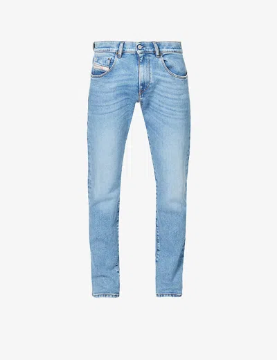 Diesel D Strukt Slim-fit Stretch-denim Jeans In Blue
