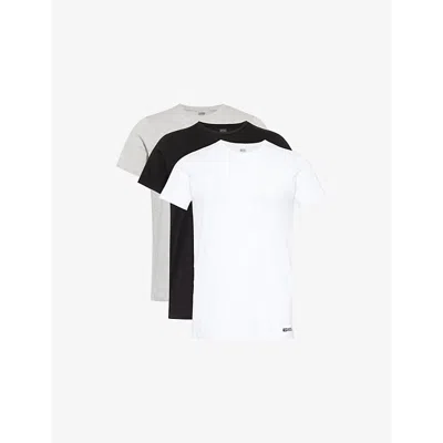 Diesel Mens Randal Pack Of Three Cotton-jersey T-shirt E6679