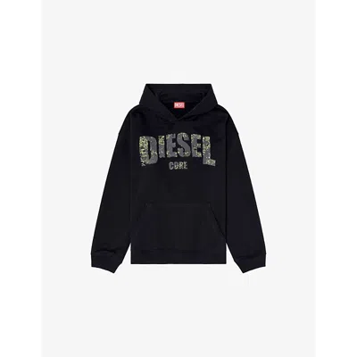 DIESEL MENS 9XX S-BOXT-HOOD-R13 RELAXED-FIT COTTON-BLEND HOODY